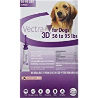 Púrpura 3D Vectra para Perros 56-95 lbs - 6 dosis